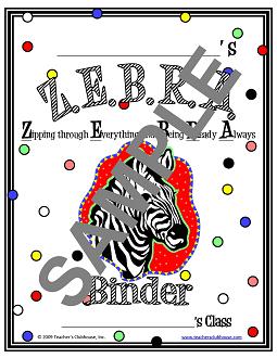 Zebra Binder